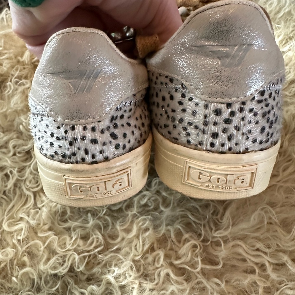 Gola Women's Black and Tan Patterned Sneakers - Picture 6 of 8